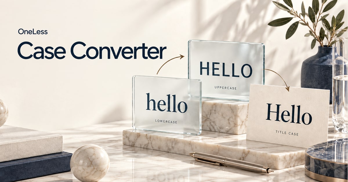 Lowercase, uppercase and title case versions of the word hello.