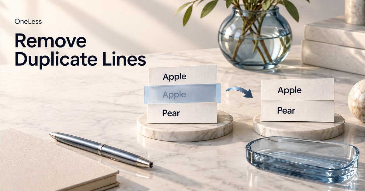 A repeated Apple entry removed from a short list.