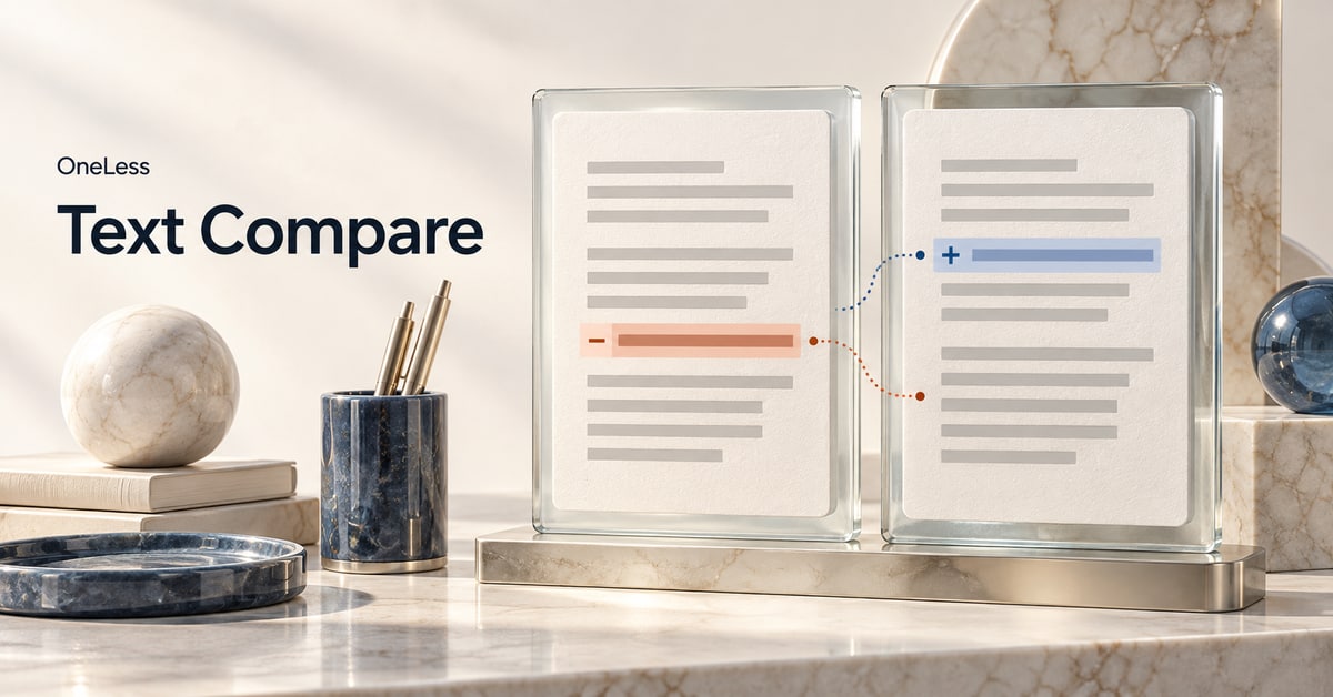 Two documents with additions and removals highlighted.