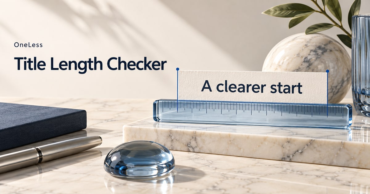 A headline measured with a ruler.