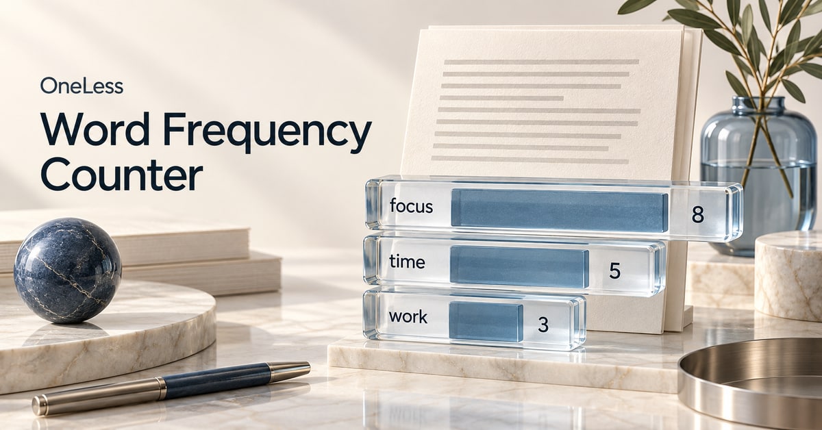 Words arranged by their frequency in a horizontal bar chart.